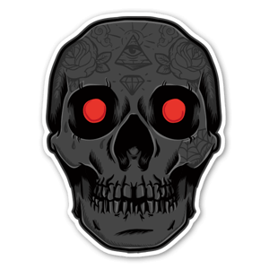 demon sticker skull nr 3