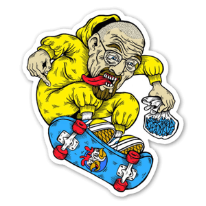 Walter skateboarding sticker.