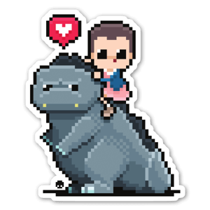 King Kaiju e Eleven in 8-bit