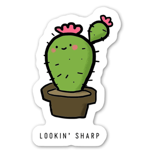 Un cactus, simpatico cartone animato.