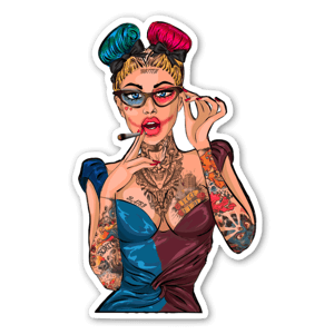 La mia illustrazione personalizzata di Harley in stile pinup
