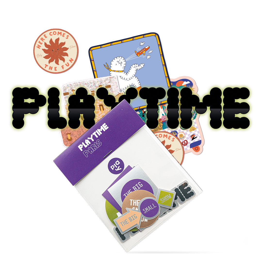 Confezione di adesivi Playtime Paris e adesivi colorati con design per bambini dalla fiera